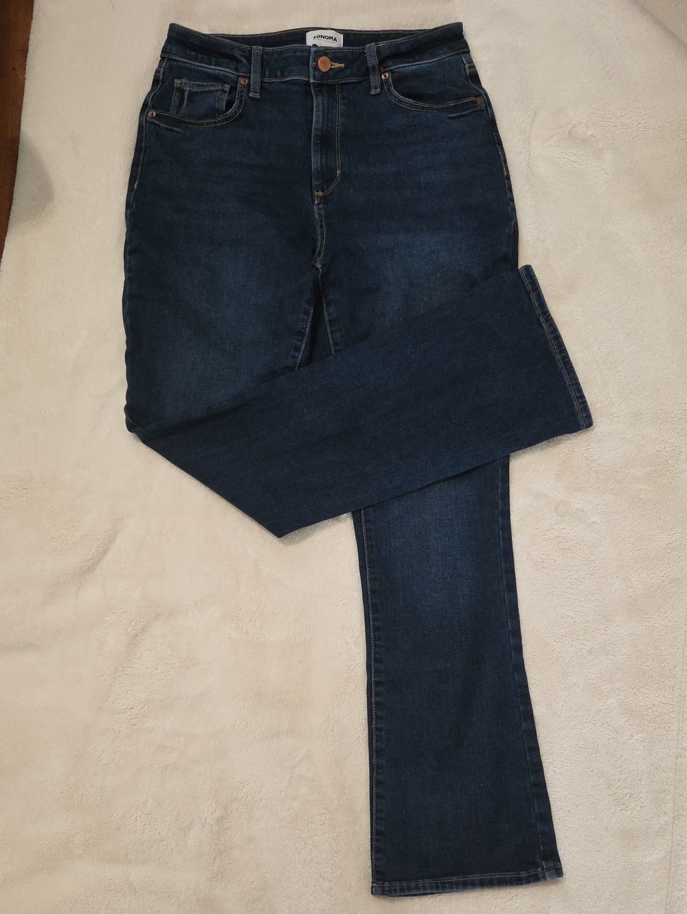 Sonoma Women's Dark Indigo Boot-Cut Jeans